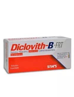 Diclovith - B - FRT (100mg/100mg/5mg/1ml - 75mg/2ml) | Complejo Inyectable | Sons
