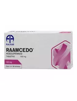 Raamcedo® (100 mg) - 10 Tabletas | Aceclofenaco | Raam