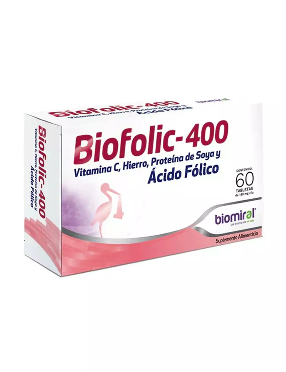 Biofolic 400 Biomiral 60 Tabletas