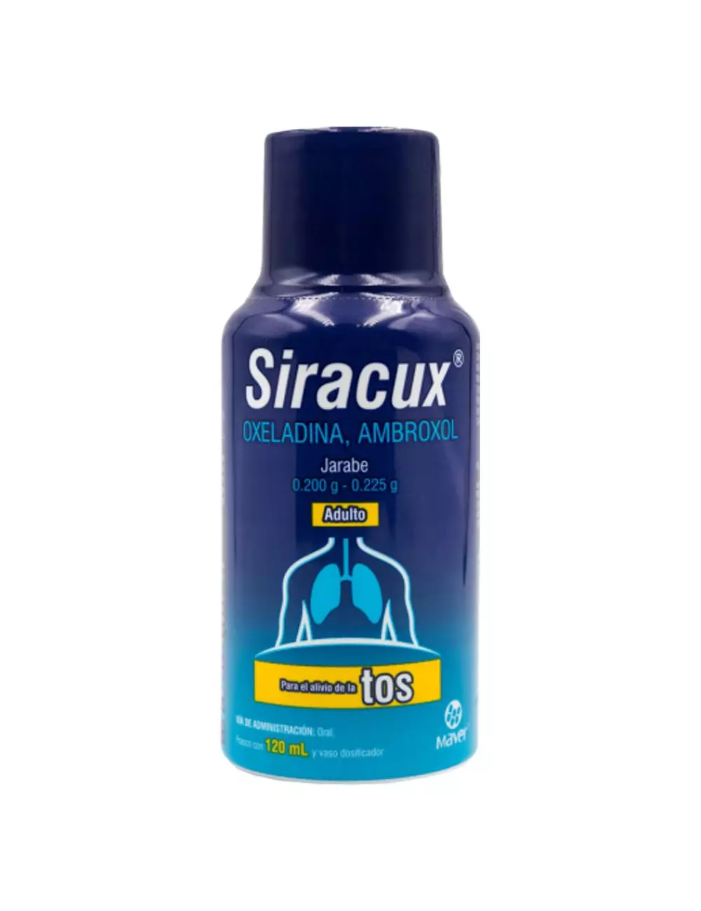 Siracux® 0.22g/0.225g - Frasco 120ml | Oxeladina + Ambroxol | Maver