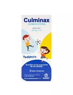 Culminax Pediátrico Solución 250mg/5ml - Frasco 150ml | Carbocisteína | Maver