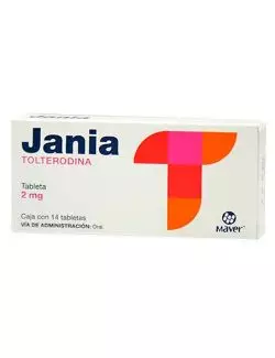 Jania 2mg - 14 Tabletas | Tolterodina | Maver
