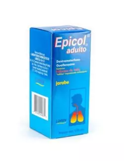 Epicol Adulto® 200mg/2g - Frasco 120ml | Dextrometorfano/Guaifenesina/Bálsamo de Tolú | Loren