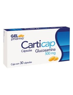 Carticap 500 mg - 30 Cápsulas | Glucosamina | GEL Pharma