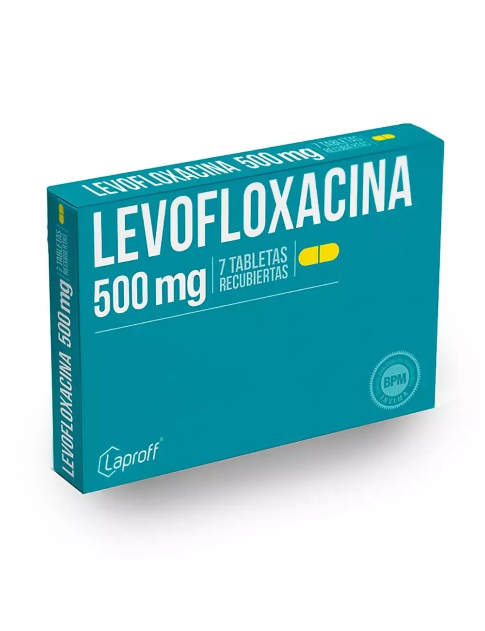 Levofloxacina 500 mg - 7 Tabletas Recubiertas | Levofloxacina | Laproff