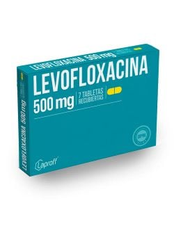 Levofloxacina 500 mg - 7 Tabletas Recubiertas | Levofloxacina | Laproff