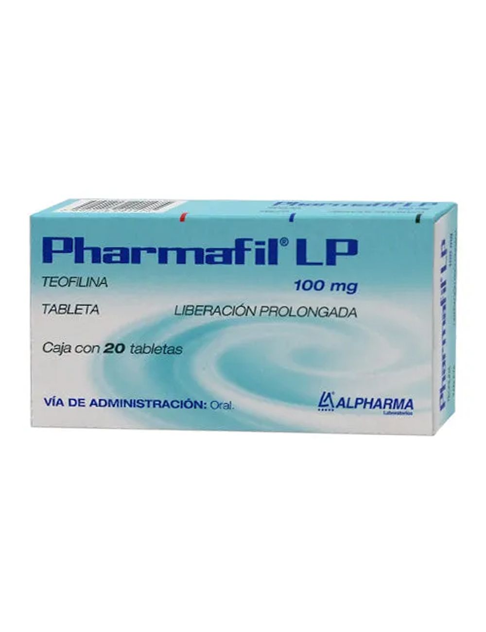 Pharmafil® LP 100 mg - 20 Tabletas LP | Teofilina | Alpharma
