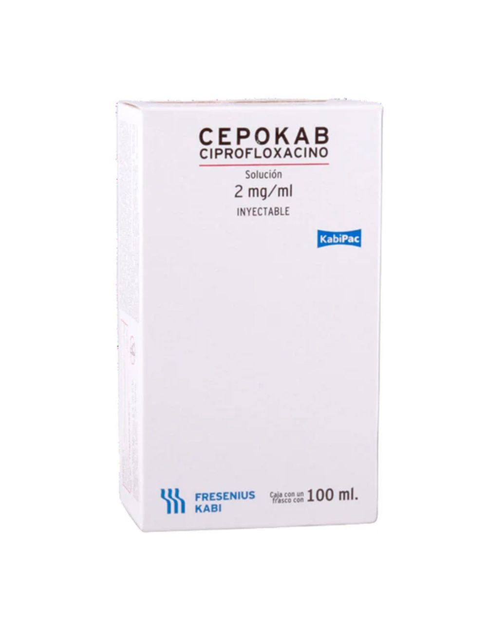 Cepokab Solución 2 mg/ml - Frasco 100 ml | Ciprofloxacino | Laboratorio Fresenius Kabi