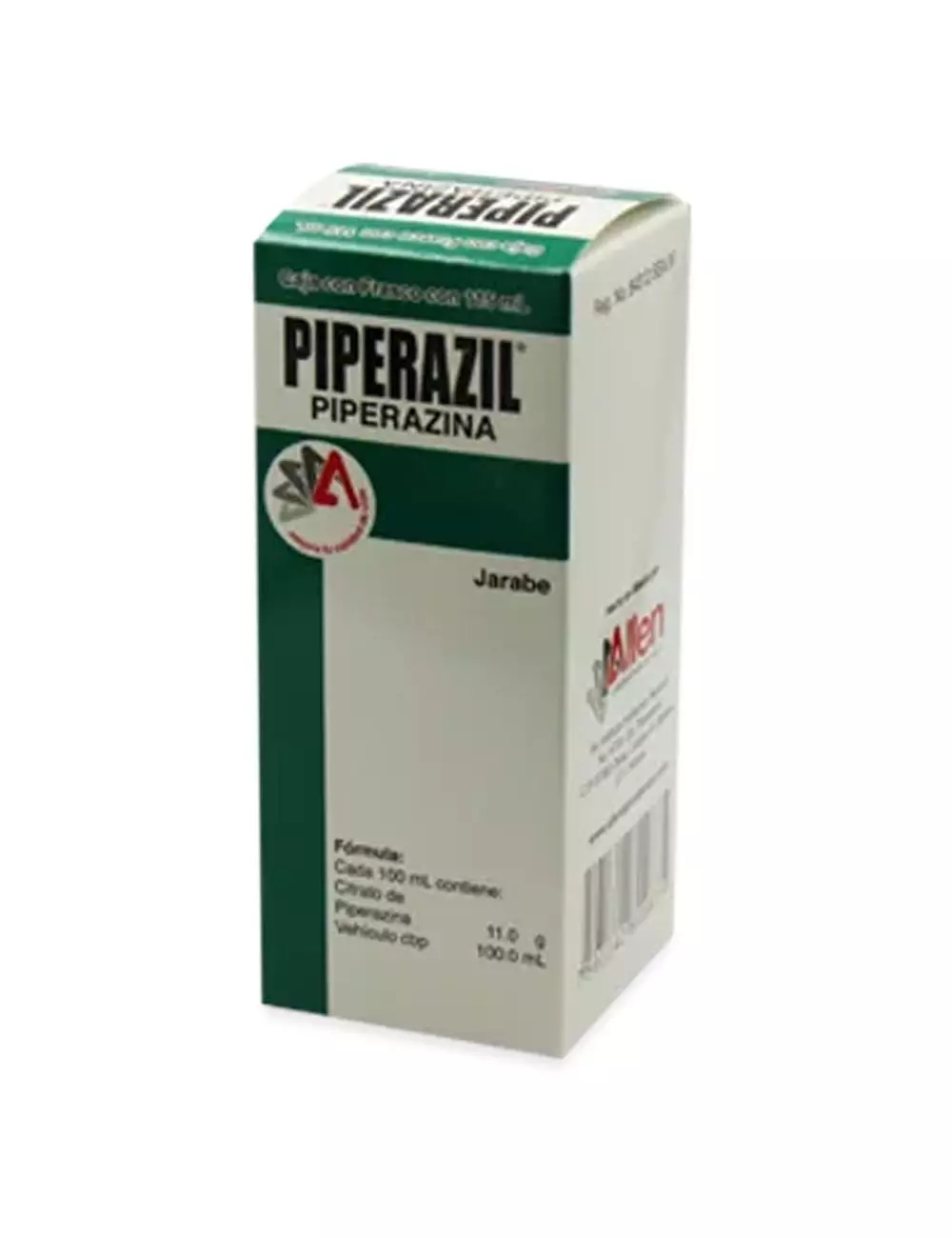 Piperazil® Jarabe 11g/100ml - Frasco 115ml | Piperazina | Laboratorio Allen