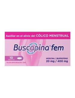 Buscapina Fem Auxiliar en el Alivio del Cólico Menstrual 10 tabletas