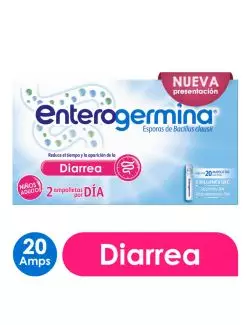 Enterogermina Probióticos 20 Ampolletas de 5 mlml c/u