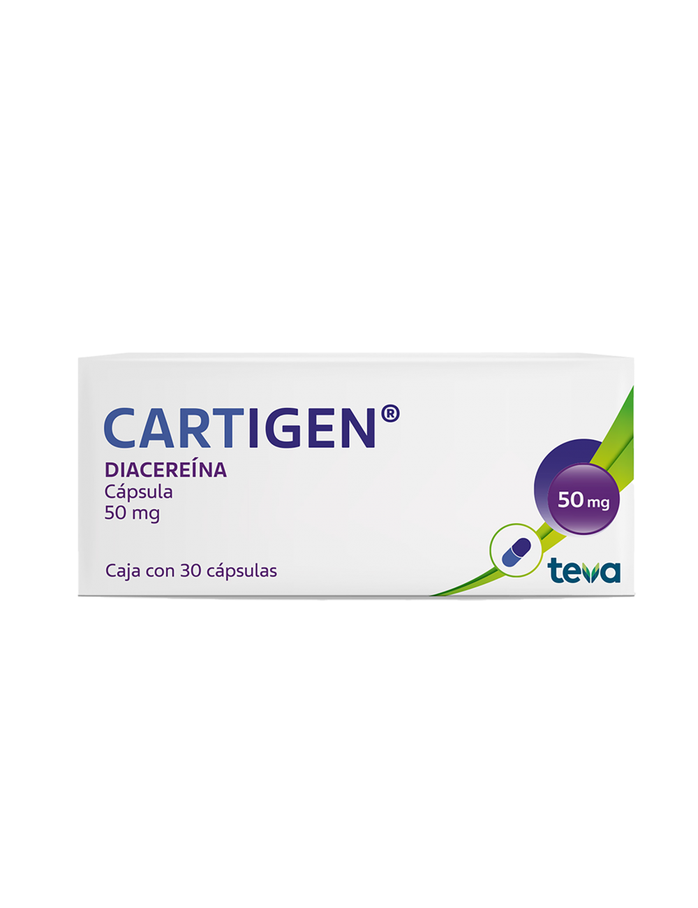 Cartigen 50 mg Caja Con 30 Cápsulas