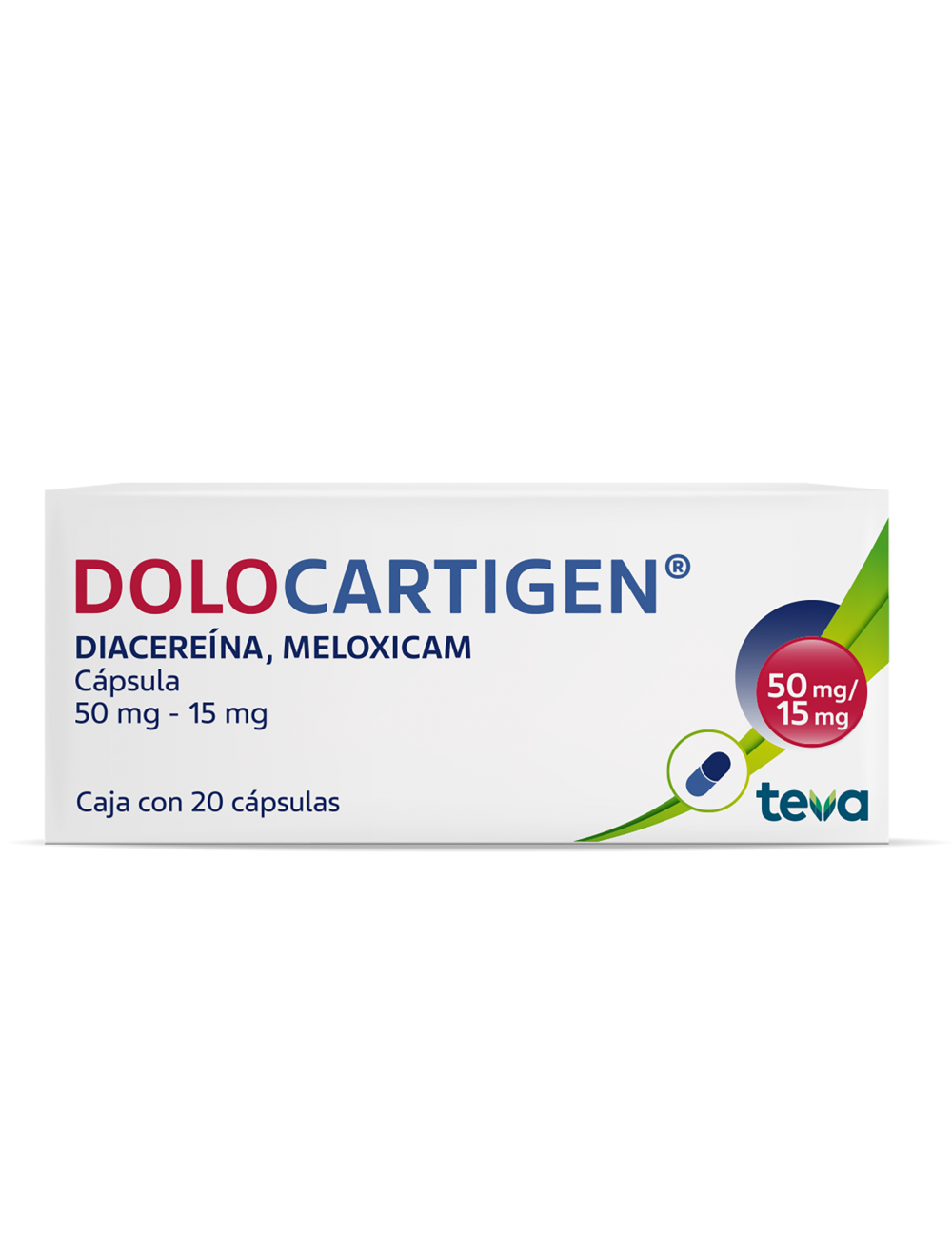 Dolocartigen 50 mg/15 mg Caja Con 20 Cápsulas