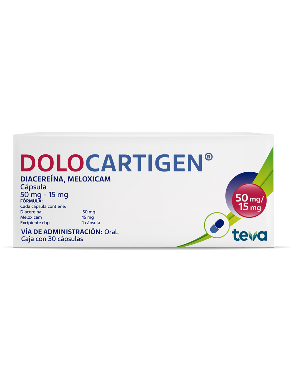 Dolocartigen 50 mg/15 mg Caja Con 30 Cápsulas
