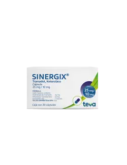 Sinergix 25 mg/10 mg Caja Con 20 Cápsulas