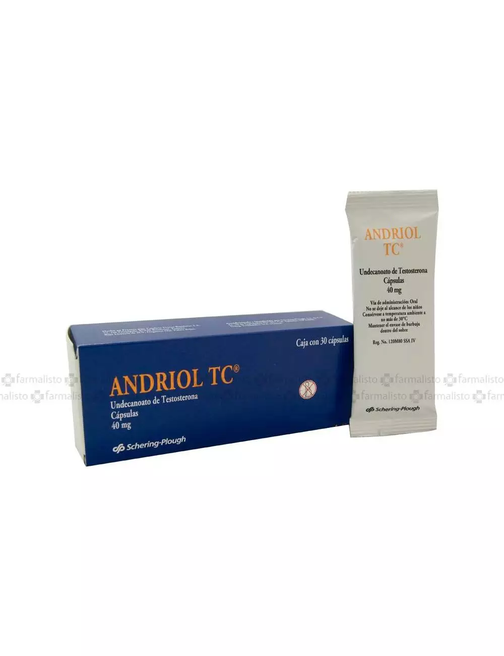 Andriol TC 40 mg Caja Con 30 Cápsulas