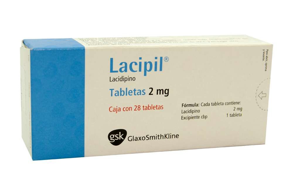 Lacipil 2 mg Caja Con 28 Tabletas
