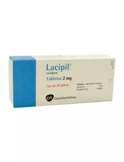 Lacipil® 2 mg - Caja con 28 Tabletas | Lacidipino | Laboratorio GSK