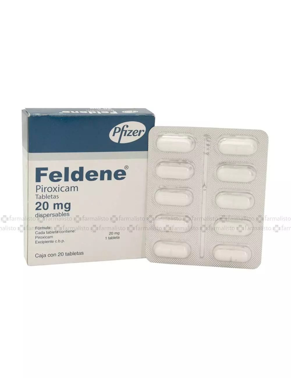 Feldene 20 mg Caja Con 20 Tabletas