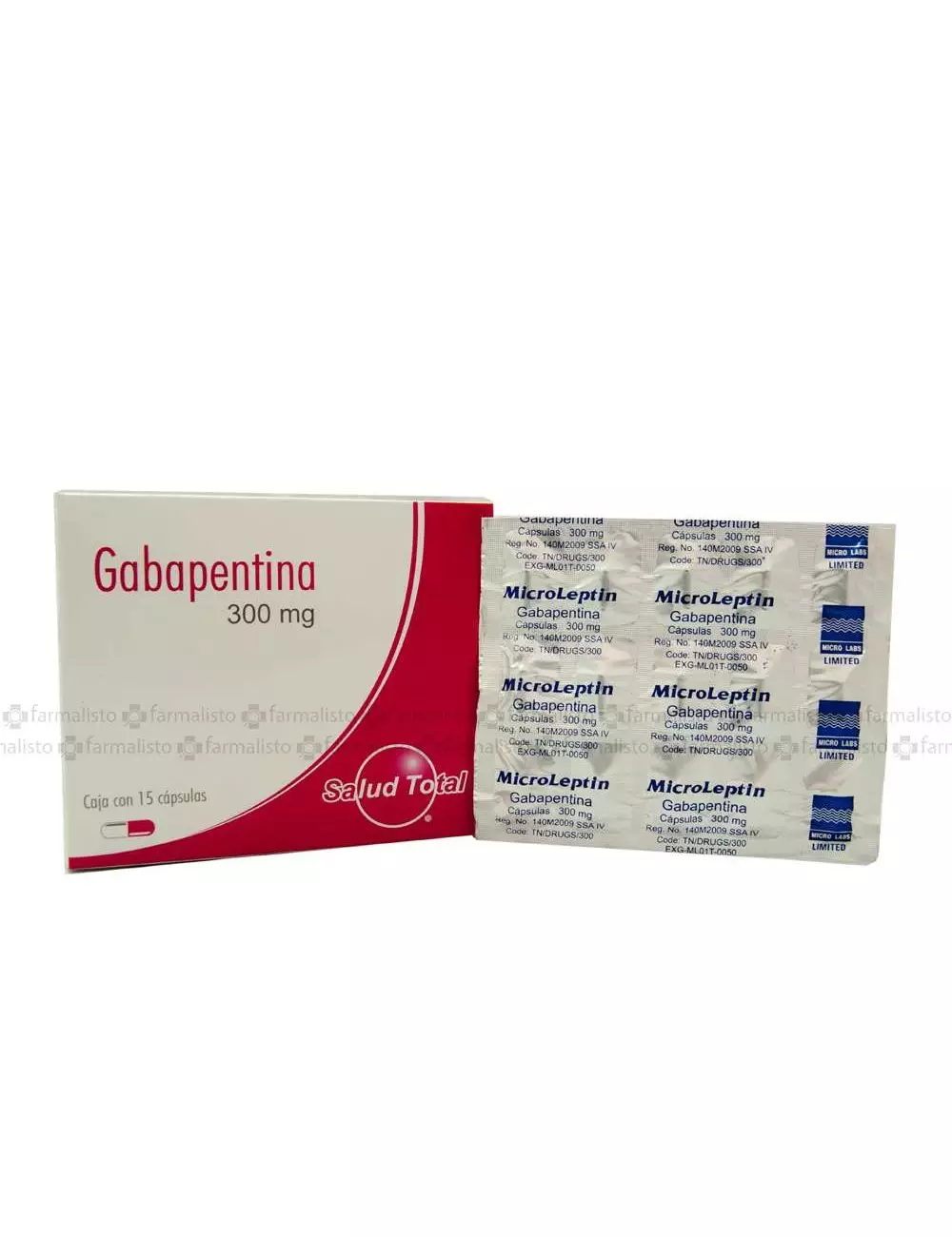 Gabapentina 300 mg Caja Con 15 Cápsulas SDT