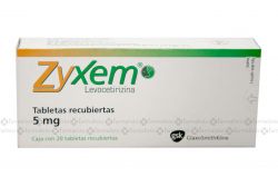 Zyxem 5mg Caja Con 20 Tabletas Recubiertas