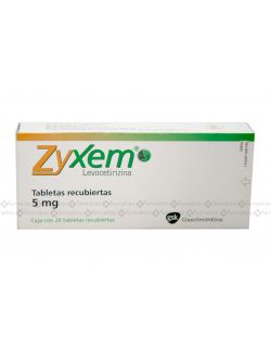 Zyxem 5mg Caja Con 20 Tabletas Recubiertas