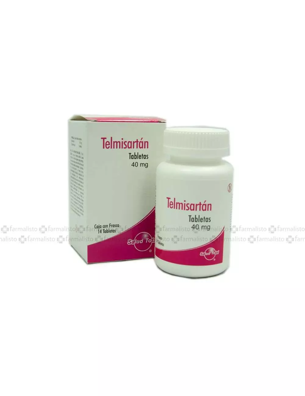 Telmisartan 40 mg Caja Con Frasco Con 14 Tabletas