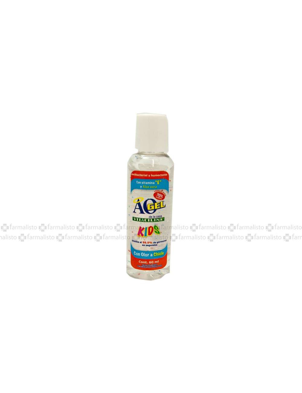 AO Gel Kids Antibacterial Botella Con 60 mL Olor Chicle