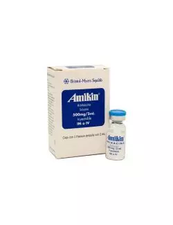 Amikin 500 mg Inyectable Caja Con 2 Frascos Ámpula Con 2 mL -RX2