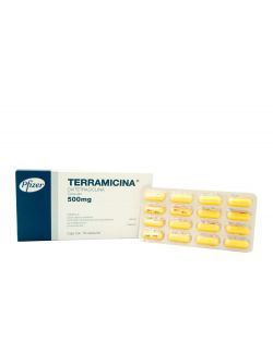 Terramicina 500 mg Caja Con 16 Cápsulas - RX2