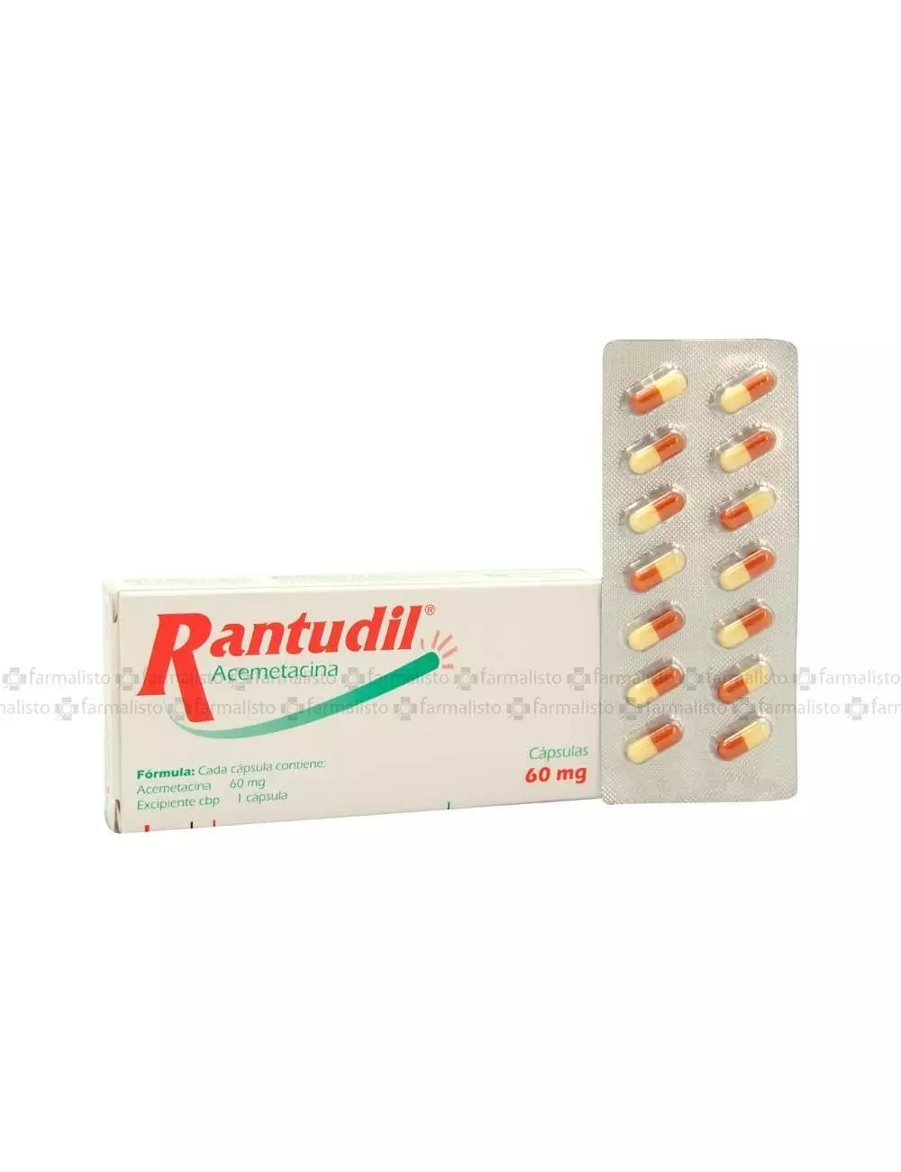 No Rantudil 60 mg Caja Con 14 Cápsulas