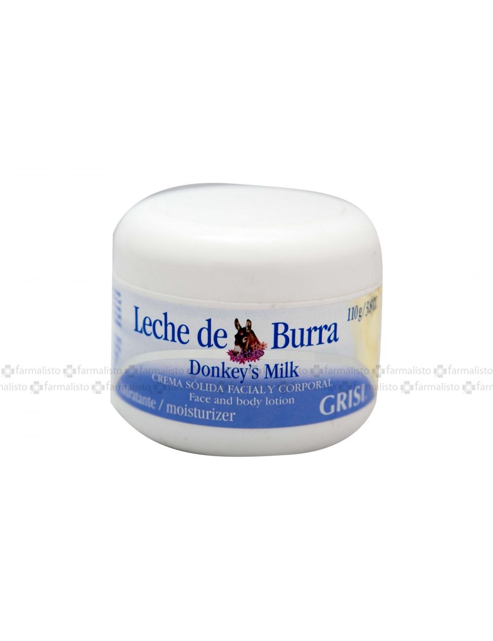 GRISI Crema Sólida Facial y Corporal Leche De Burra Bote Con 110g