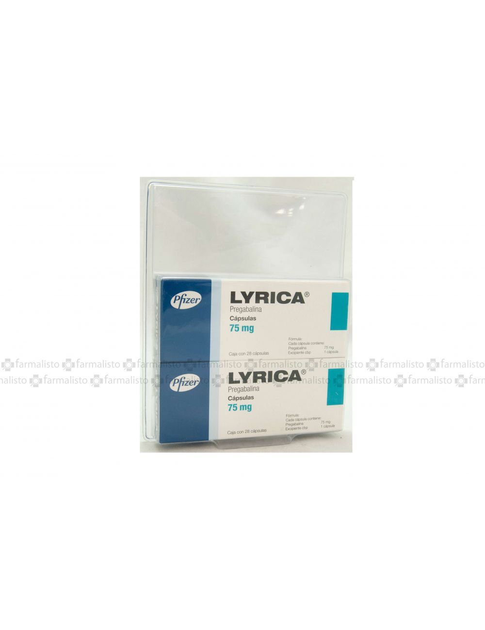 Lyrica 75 mg 2 Cajas Con 56 Cápsulas