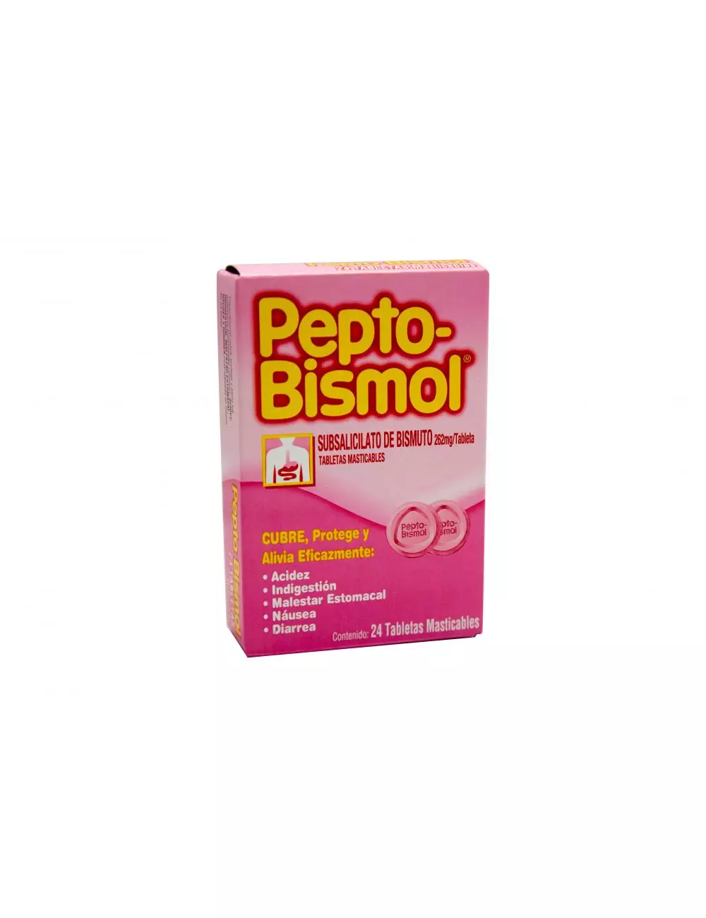 Pepto Bismol 262 mg Caja Con 24 Tabletas Masticables