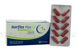 More Pharma Norflex Plus Gb Paracetamol Y Orfenadrina 450mg 35 Mg Caja Con 50 Capsulas Analgesico