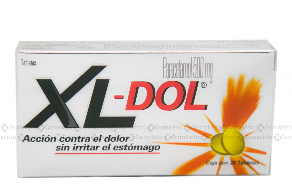XL-Dol 500mg Caja Con 20 Tabletas