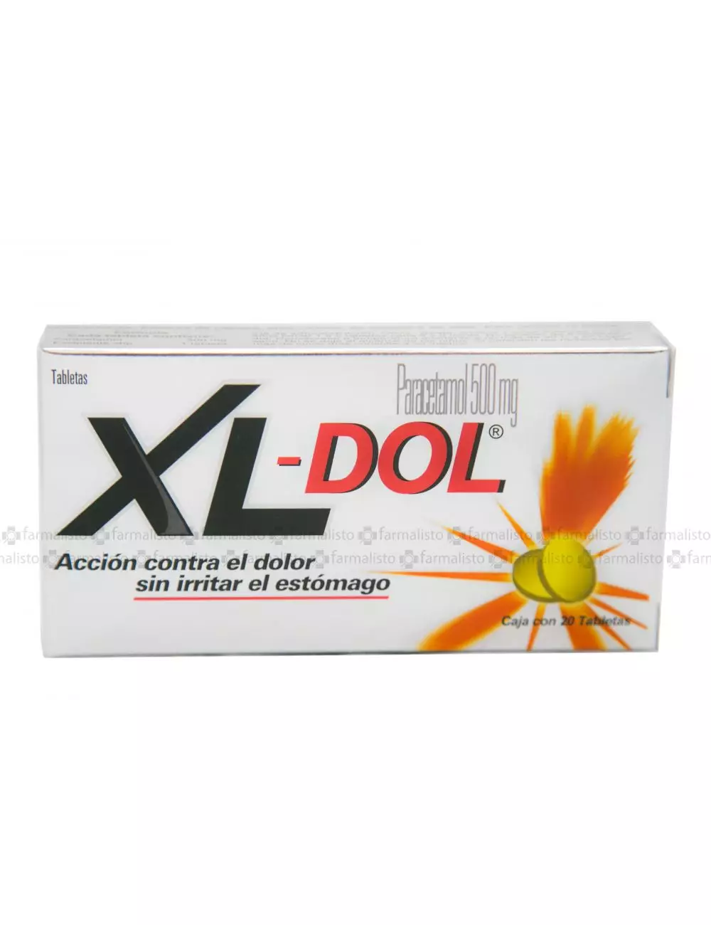 XL-Dol 500mg Caja Con 20 Tabletas