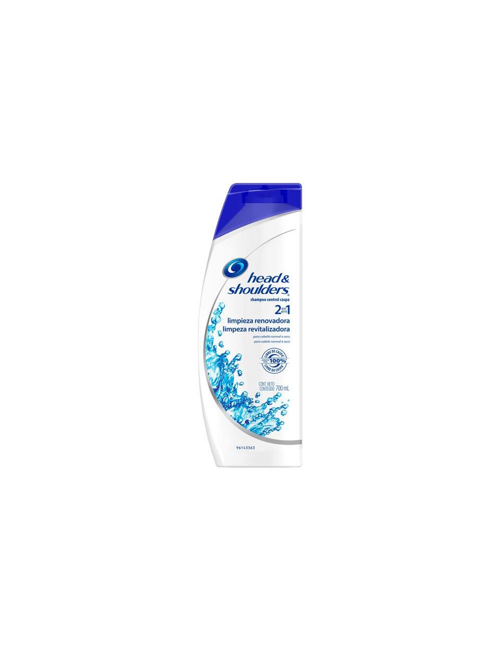 Head & Shoulders Shampoo 2 en 1, Limpieza Renovadora, 700 ml