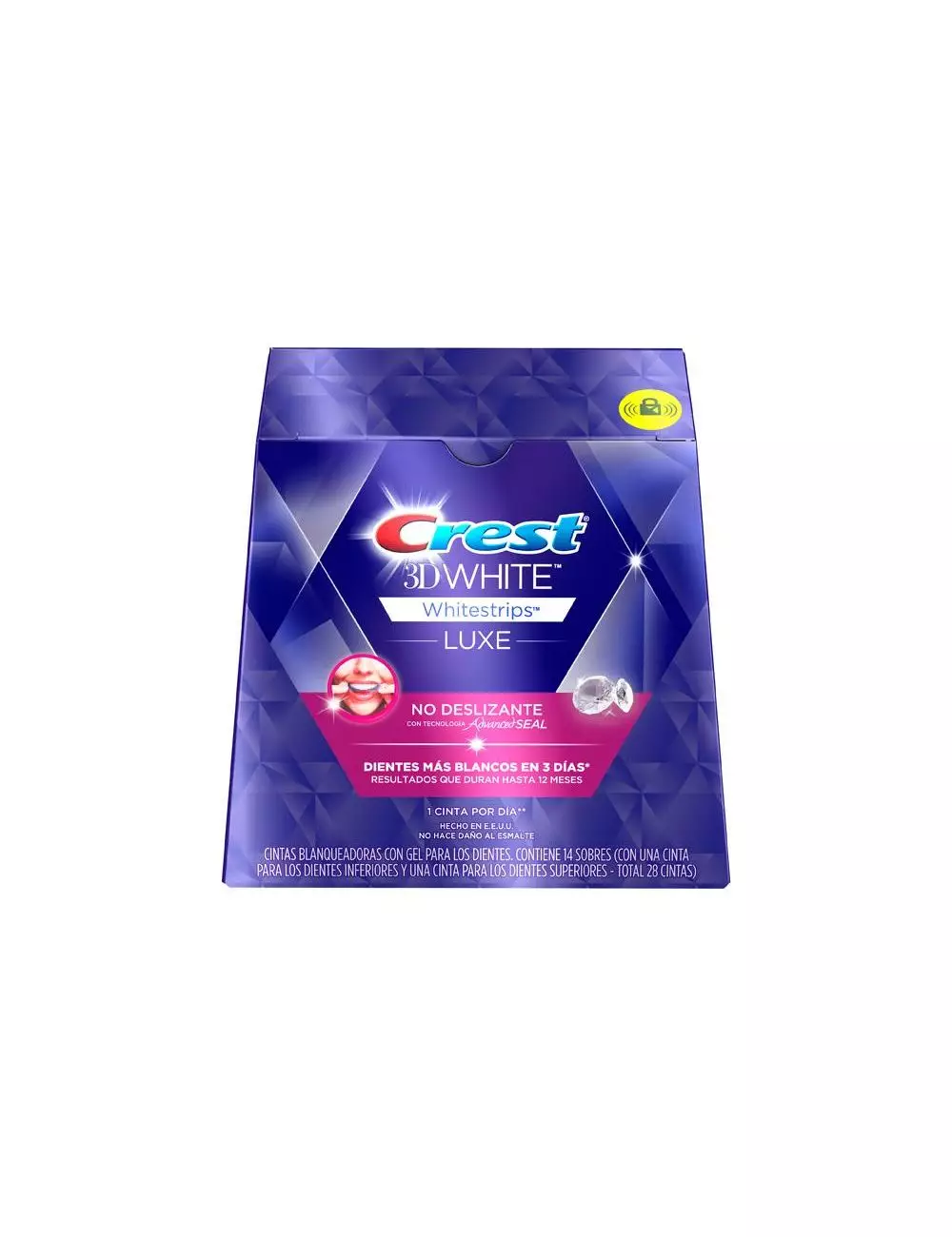 Crest 3D White Luxe Whitestrips Tiras Blanqueadoras Dentales con Gel, 28 unidades