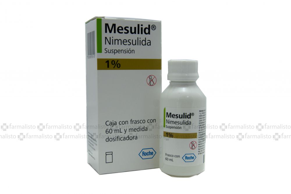 Mesulid 1% Caja Con Un Frasco Con 60 mL