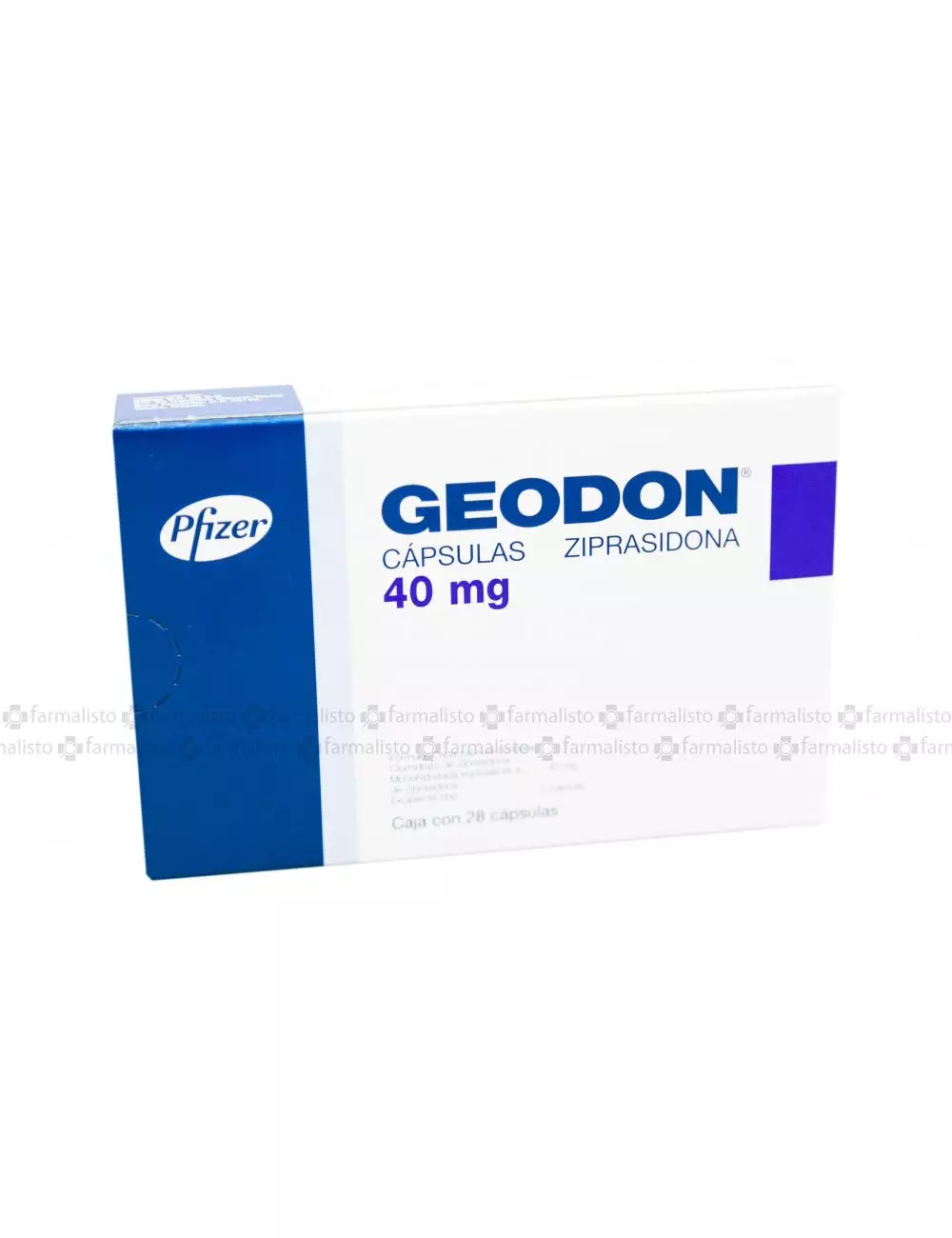 Geodon 40 mg Caja con 28 Cápsulas