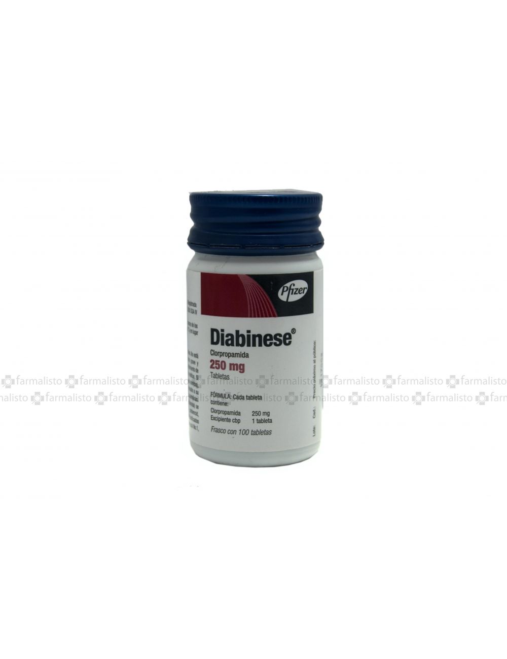 Diabinese 250mg Frasco Con 100 Tabletas