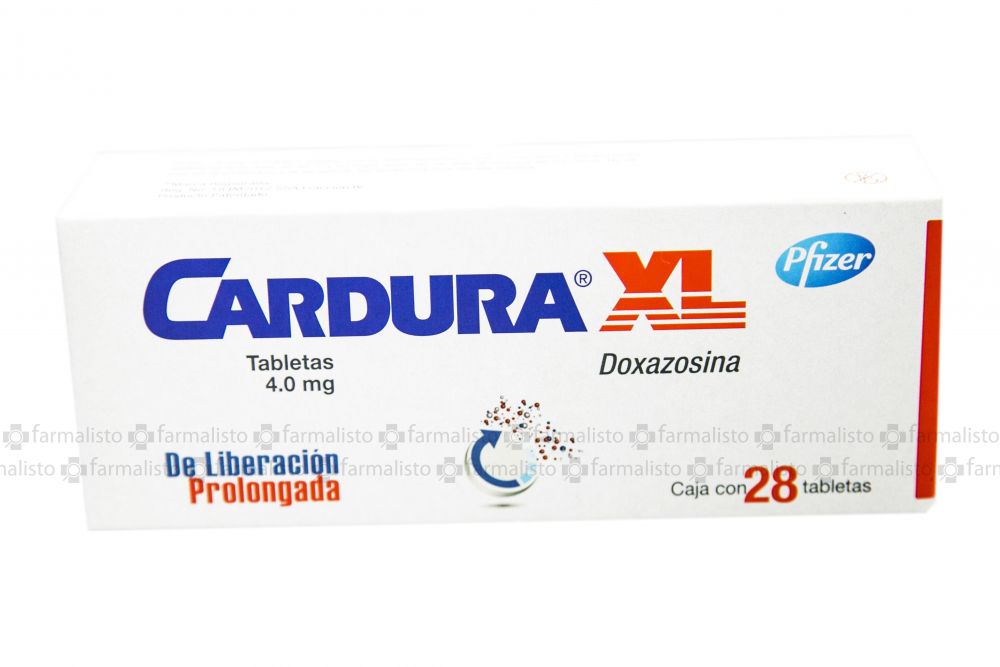 Cardura Xl 4 mg Caja Con 28 Tabletas