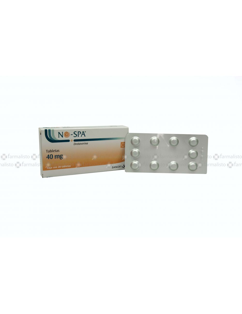 No Spa 40mg Caja Con 20 Tabletas
