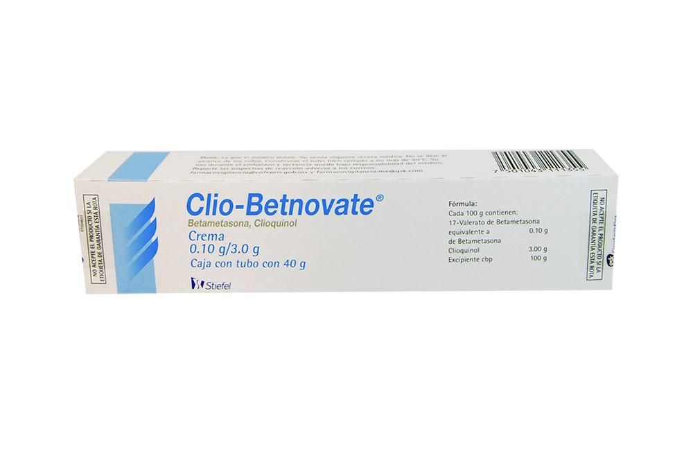 Clio -Betnovate Crema 0.10 / 3.0 g Caja Con Tubo Con 40 g