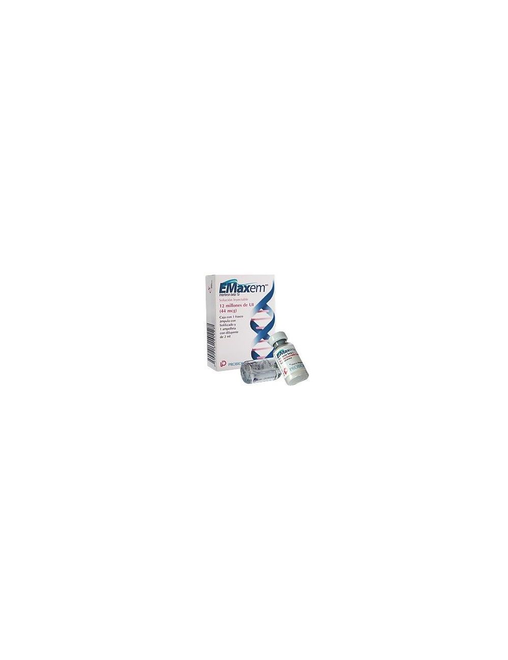 Emaxem® 44mcg (Interferón beta-1a) - 1 Frasco Ámpula + Diluyente - Probiomed - RX3