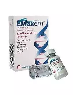 Emaxem® 44mcg (Interferón beta-1a) - 1 Frasco Ámpula + Diluyente - Probiomed - RX3