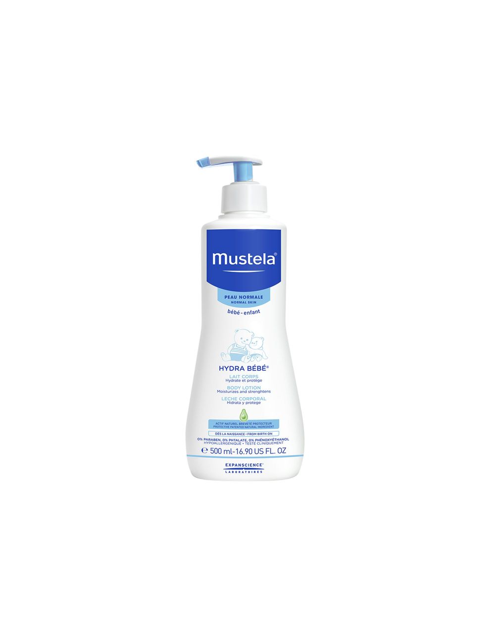Mustela Hydra Bebé Loción Corporal Botella Con 500 mL Mustela Hydra Bebé Loción Corporal Botella Con 500 mL