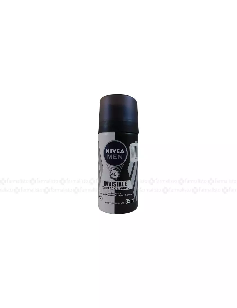 Antitranspirante Nivea Black & White Invisible For Men Roll-On Con 35 ml