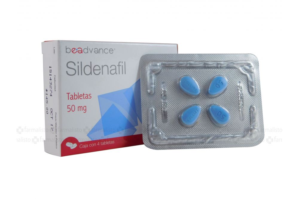 Sildenafil 50 mg Caja con 4 tabletas